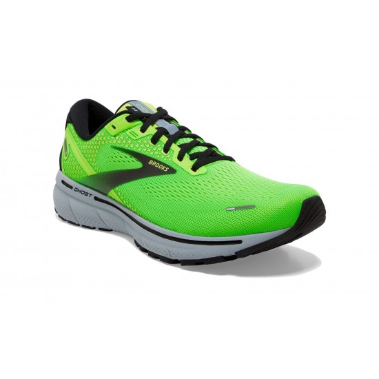 Brooks Ghost 14 Green Gecko/Blue/Black Men