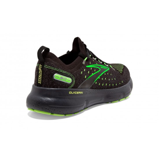 Brooks Glycerin StealthFit 20 Black/Pearl/Green Gecko Men