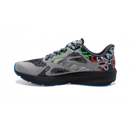 Brooks Launch 9 Ebony/Oyster/Blue Men