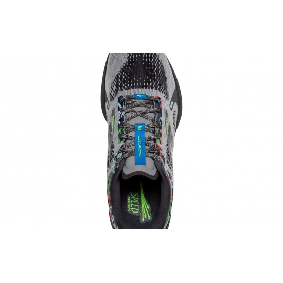 Brooks Launch 9 Ebony/Oyster/Blue Men