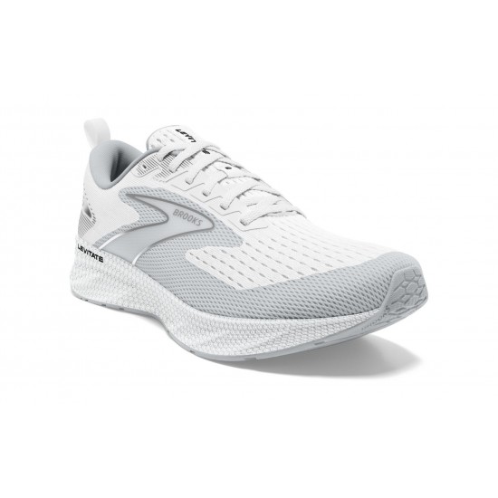 Brooks Levitate 6 Bright White/Oyster Mushroom Men