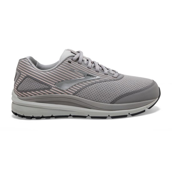 Brooks Addiction Walker Suede Alloy/Oyster/Peach Women