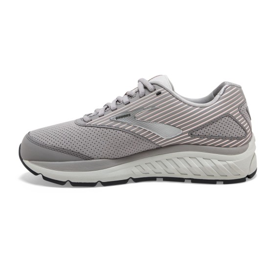 Brooks Addiction Walker Suede Alloy/Oyster/Peach Women