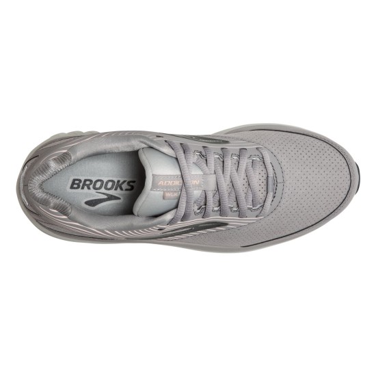 Brooks Addiction Walker Suede Alloy/Oyster/Peach Women